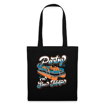 Ponton boat Captain Pontoon boats - Sac en tissu - noir - Devant