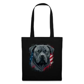 Cane Corso Chien - Sac en tissu - noir - Devant