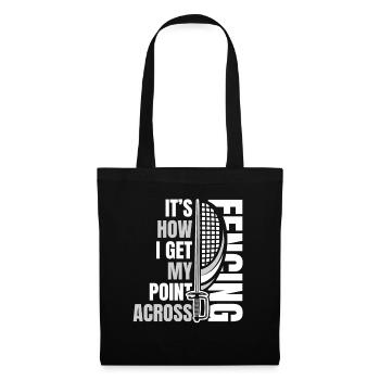 Fencing fencers - Tote Bag - black - Front