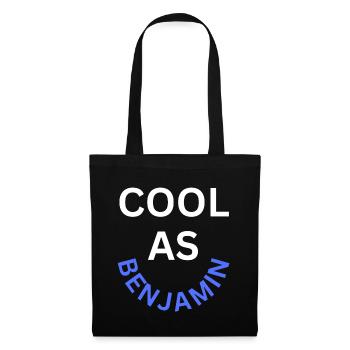 Cool as Benjamin Name - Tote Bag - black - Front