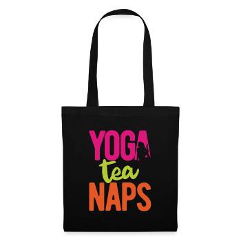 Yogalehrer Spruch Für Yogi Yoga - Stoffbeutel - Schwarz - Vorne