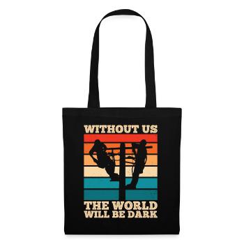 Funny High Voltage Electrician Saying Electrics - Tote Bag - black - Front
