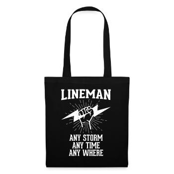 Funny High Voltage Electrician Saying Electrics - Tote Bag - black - Front