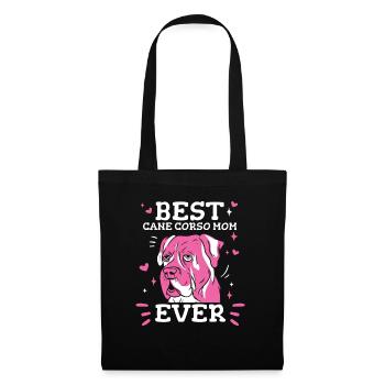 Cane Corso Chien - Sac en tissu - noir - Devant