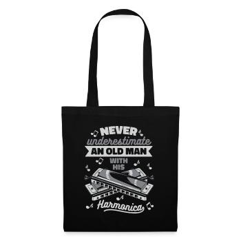 Harmonica Harmonica Musique Instrument - Sac en tissu - noir - Devant