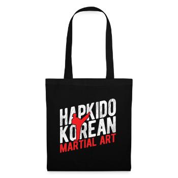 Koreanischer Kampfsport Hapkido - Stoffbeutel - Schwarz - Vorne