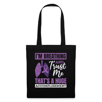 Lung Transplant Donor Lung Breathing Gift - Tote Bag - black - Front