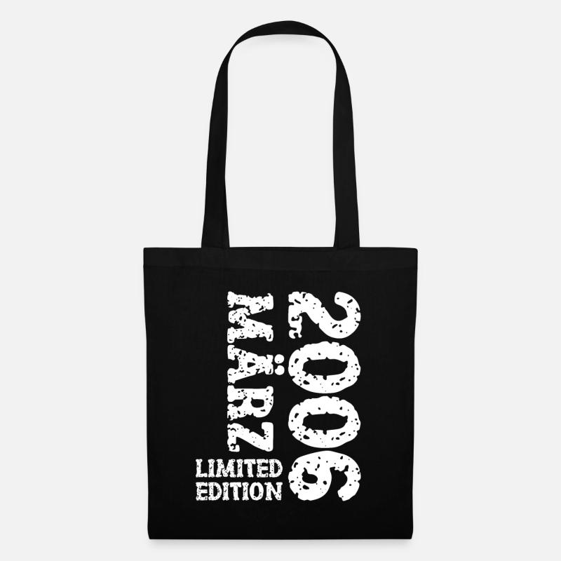 2006 März Limited Edition Geburtstag Geschenk - Stoffbeutel - Schwarz