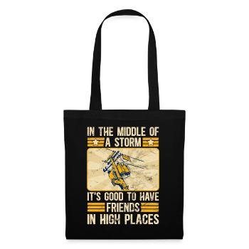 Power Lineman Power Line Electrician - Tote Bag - black - Front