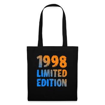 1998 édition limitée cadeau d’anniversaire femme mari - Sac en tissu - noir - Devant