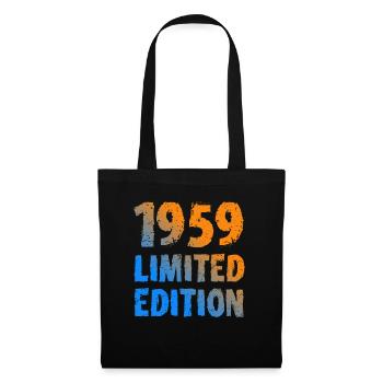 1959 édition limitée anniversaire cadeau femme mari - Sac en tissu - noir - Devant