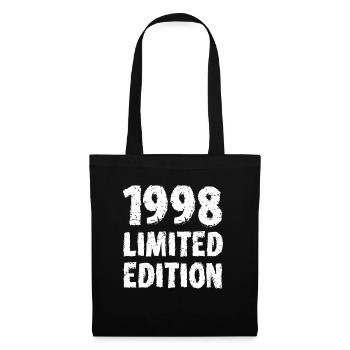 1998 édition limitée cadeau d’anniversaire femme mari - Sac en tissu - noir - Devant