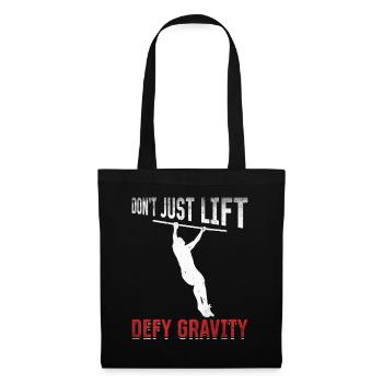 Lift Defy Gravity Weight Muscle Training - Tote Bag - black - Front