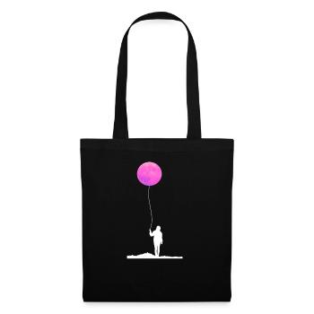 Moon Sunset Balloon Full Moon Balloon - Tote Bag - black - Front