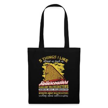Dreams Roller Coasters Amusement Park Ride - Tote Bag - black - Front