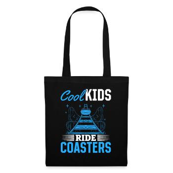 Cool kids ride montagnes russes foraine - Sac en tissu - noir - Devant