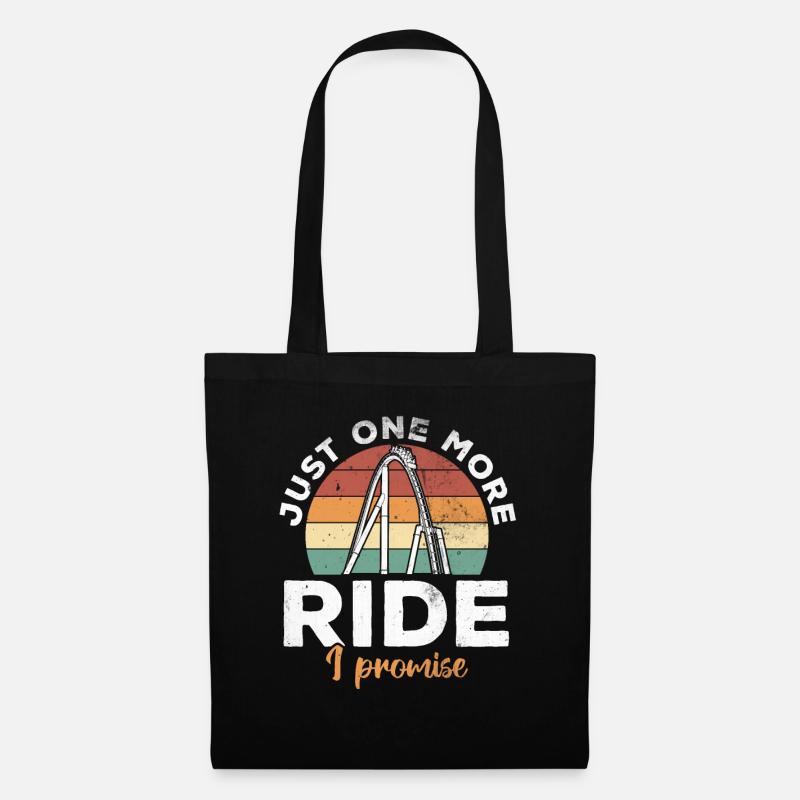 Vintage Just One More Ride I Promise Coaster - Stoffbeutel - Schwarz