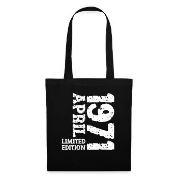 1971 avril édition limitée cadeau d’anniversaire - Sac en tissu - noir - Devant