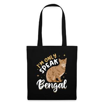 Bengal Cat Breeding Cat Breed Speak Only Bengal - Tote Bag - black - Front