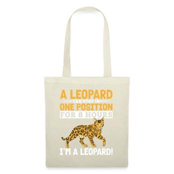 Bengal Katzenrasse Leopard Samtpfote Geschenk - Stoffbeutel - Natur - Vorne