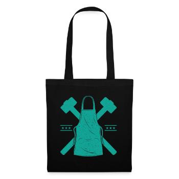 Blacksmith Apron & Hammer Smith Gift - Tote Bag - black - Front