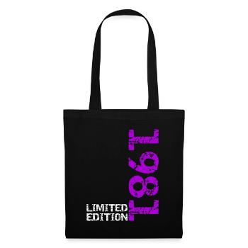 1981 Limited Edition Geburtstag Geschenk Frau Mann - Stoffbeutel - Schwarz - Vorne