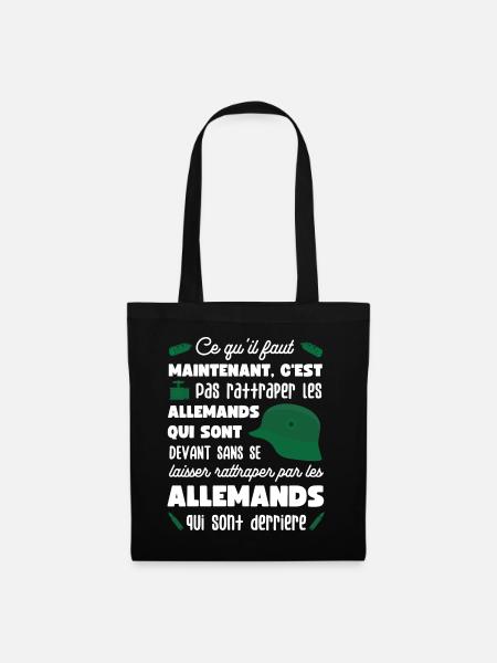 Pas rattraper les allemands la 7ème compagnie - Sac en tissu - noir