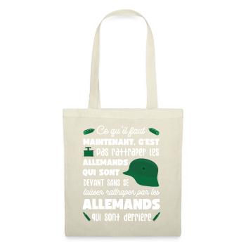 Pas rattraper les allemands la 7ème compagnie - Sac en tissu - nature - Devant