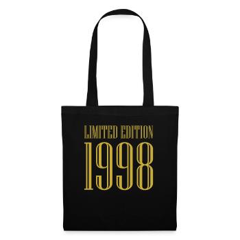 1998 édition limitée cadeau d’anniversaire femme mari - Sac en tissu - noir - Devant