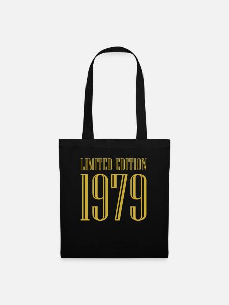 1979 Limited Edition Geburtstag Geschenk Frau Mann - Stoffbeutel - Schwarz