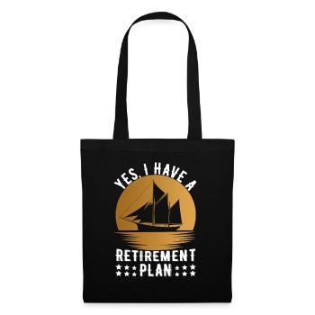 Régime de retraite des marins retraités - Sac en tissu - noir - Devant