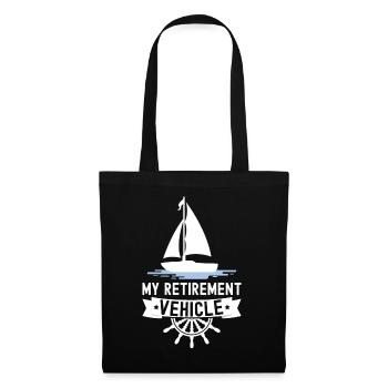 Pensioner Vehicle Sailor Sailboat - Tote Bag - black - Front