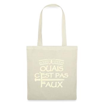 Ouais c'est pas faux citation Perceval Karadoc - Sac en tissu - nature - Devant