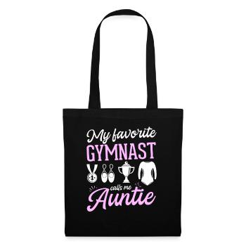 Ma gymnaste préférée m’appelle Tante Gymnastique - Sac en tissu - noir - Devant
