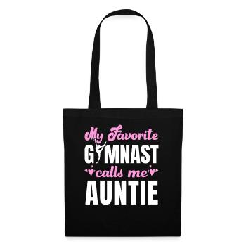 Ma gymnaste préférée m’appelle Tante Gymnastique - Sac en tissu - noir - Devant