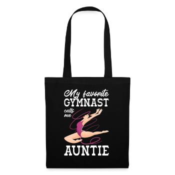 Ma gymnaste préférée m’appelle Tante Gymnastique - Sac en tissu - noir - Devant