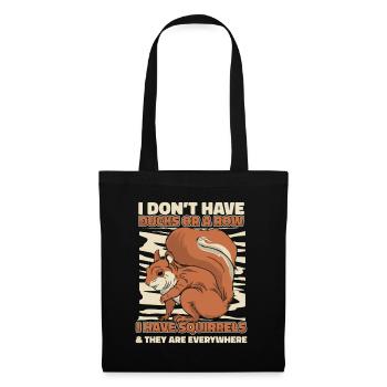 Squirrel Animal Rodent - Tote Bag - black - Front
