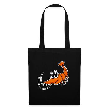 Crevettes - Sac en tissu - noir - Devant
