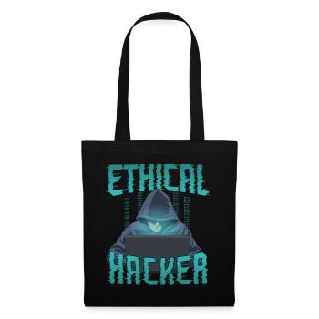 Hacker éthique Drôle de cybersécurité informatique - Sac en tissu - noir - Devant