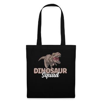 Dinosaur Squad T-Rex Matching Dinosaur Birthday - Sac en tissu - noir - Devant