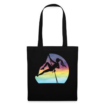 Grimpez comme une fille Femmes Escalade Bloc - Sac en tissu - noir - Devant