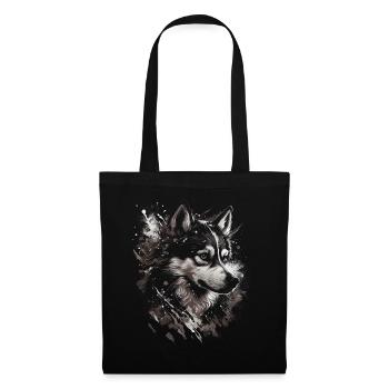 Siberian Husky Dog - Tote Bag - black - Front