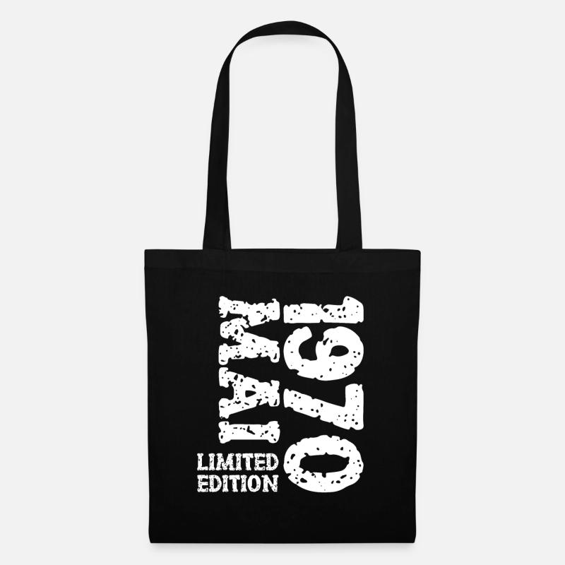 1970 Mai Limited Edition Geburtstag Geschenk - Stoffbeutel - Schwarz
