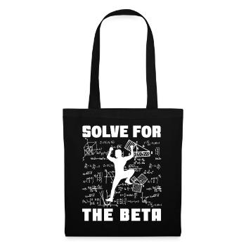 Solve The Beta Funny Rock Climbing Bouldering - Tote Bag - black - Front