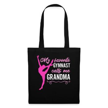 Ma gymnaste préférée m’appelle Grand-mère Turnsport - Sac en tissu - noir - Devant