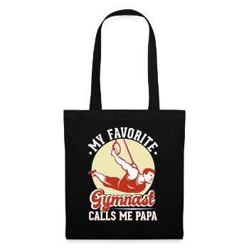 My favorite gymnast calls me Papa - Tote Bag - black - Front