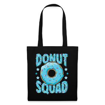 Blue Donut Squad Saupoudre Donut Lover Matching - Sac en tissu - noir - Devant