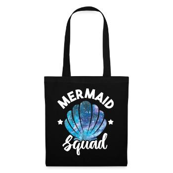 Mermaid Squad Seashell Matching Mermaid Squad - Sac en tissu - noir - Devant