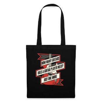 Guitar Guitarist Musician Acoustic Guitar Instruments - Tote Bag - black - Front
