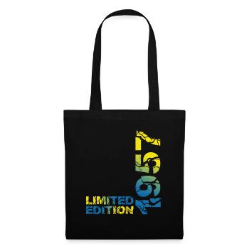 1957 édition limitée anniversaire cadeau femme mari - Sac en tissu - noir - Devant
